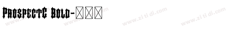 ProspectC Bold字体转换